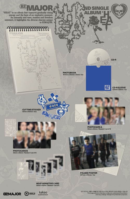 82MAJOR - 2ND SINGLE ALBUM [HEAT] (Photobook)