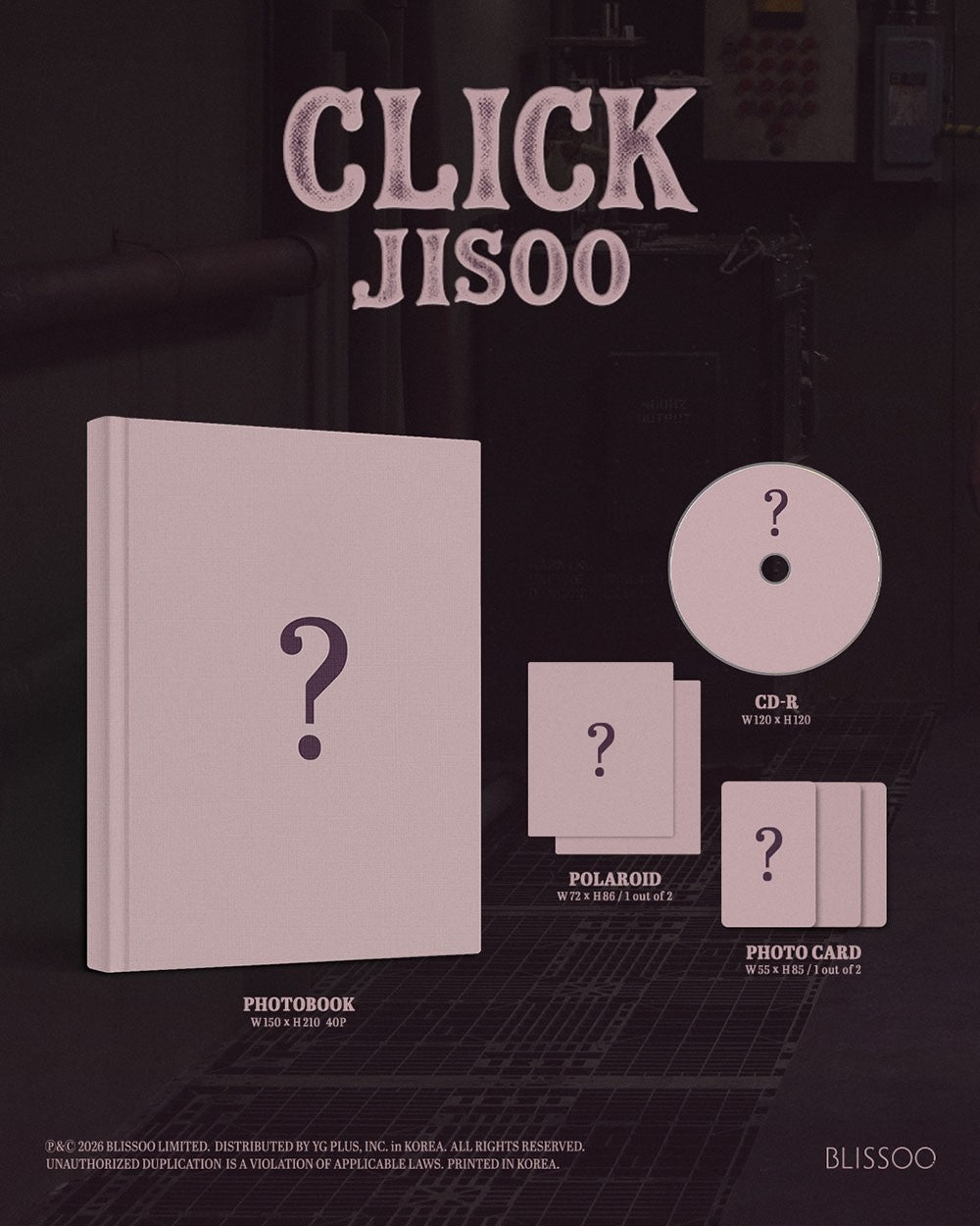 JISOO SINGLE ALBUM CLICK Photobook K-pop album - afbeelding 2