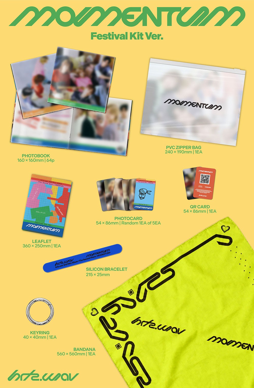 HRTZ.WAV 2ND MINI ALBUM THE SECOND WAVE : MOMENTUM FESTIVAL KIT VER. K-pop album - afbeelding 2