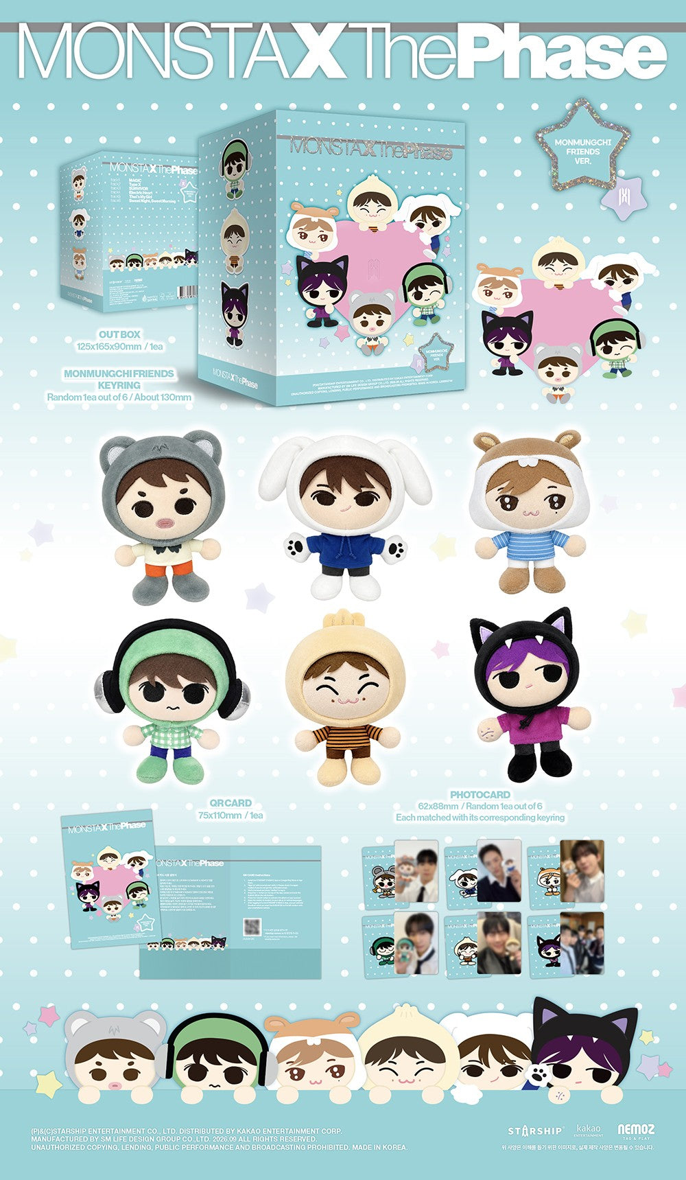 MONSTA X EP THE PHASE MONMUNGCHI FRIENDS VER. K-pop album - afbeelding 2