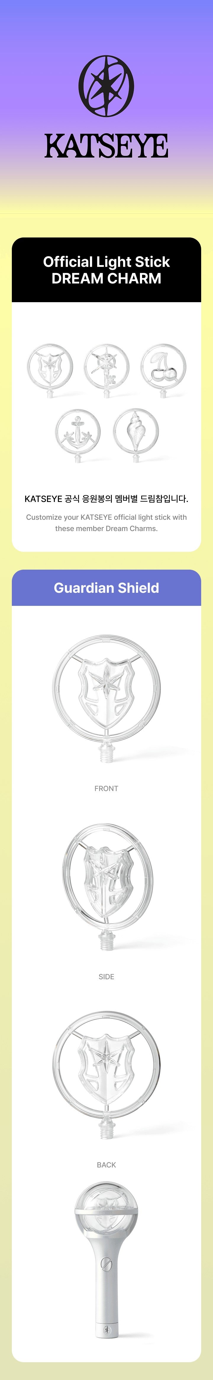 KATSEYE OFFICIAL LIGHT STICK DREAM CHARM K-pop merchandise - afbeelding 2