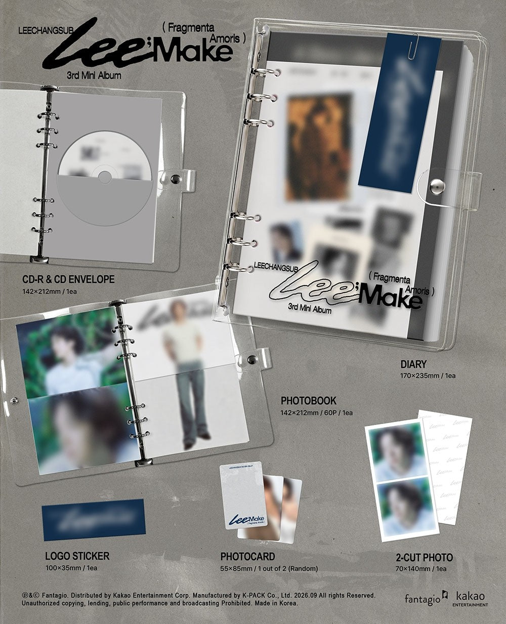 LEECHANGSUB Lee;Make (Fragmenta Amoris) K-pop album - afbeelding 2