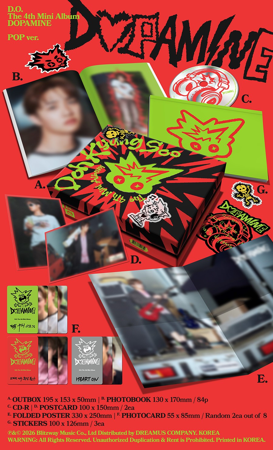 D.O DOPAMINE K-pop album - afbeelding 3