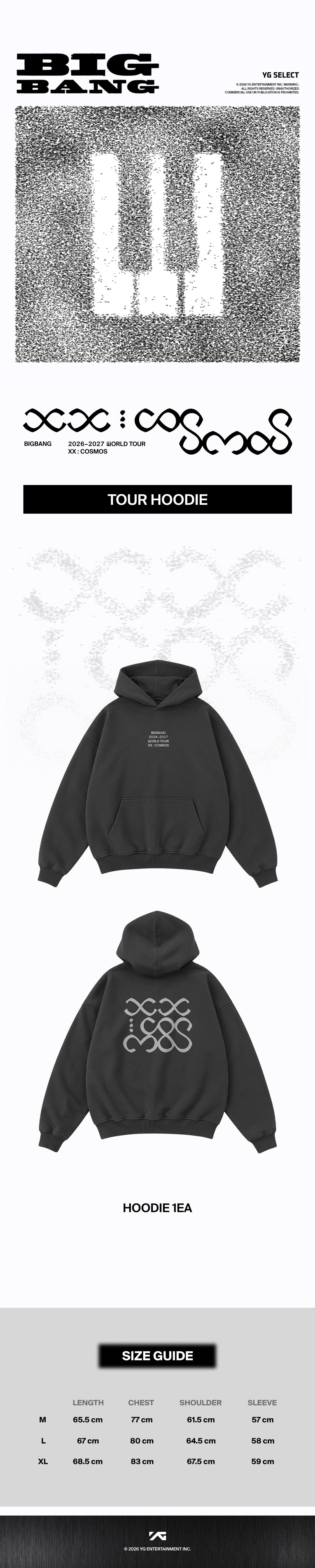 BIGBANG TOUR HOODIE → COSMOS BIGBANG TOUR HOODIE K-pop merchandise - afbeelding 2