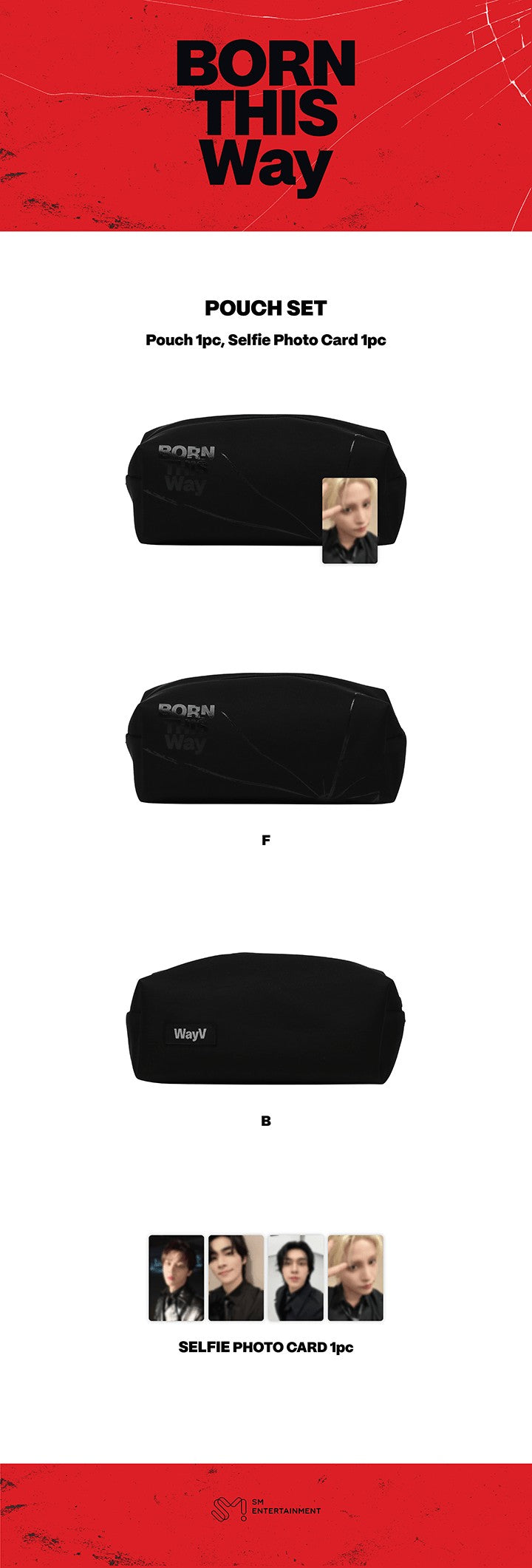 WayV 2026 WayV CONCERT BORN THIS Way – Pouch Set K-pop merchandise - afbeelding 2