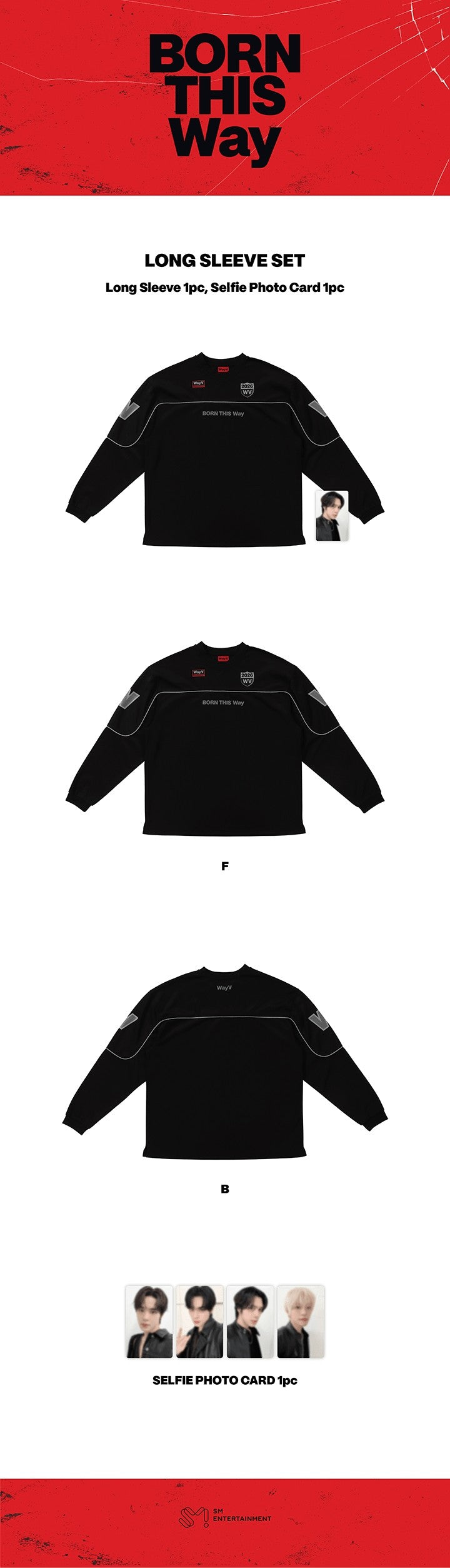 WayV 2026 WayV CONCERT BORN THIS Way – Long Sleeve Set K-pop merchandise - afbeelding 2