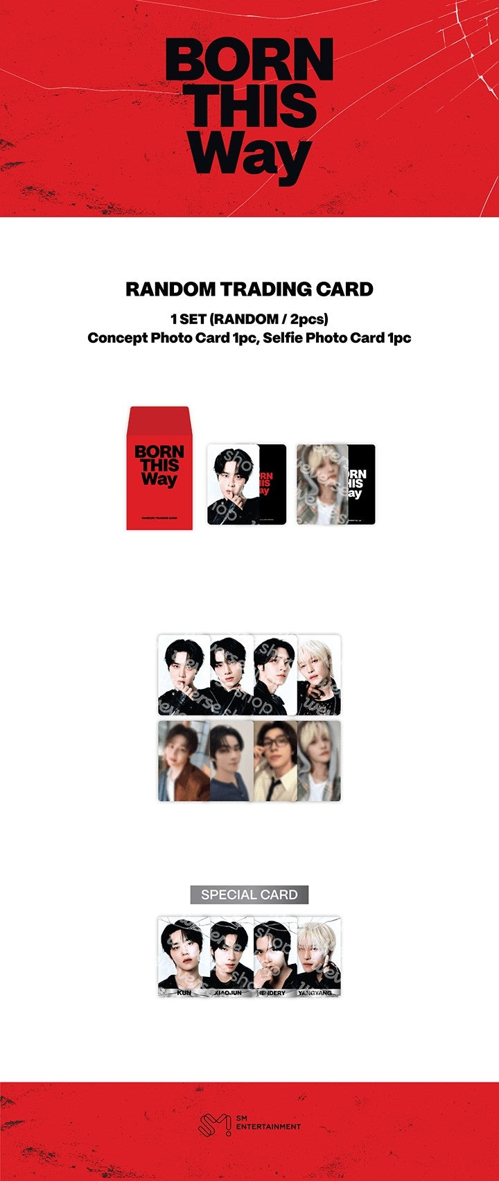 WayV 2026 WayV CONCERT BORN THIS Way – Random Trading Card K-pop merchandise - afbeelding 2