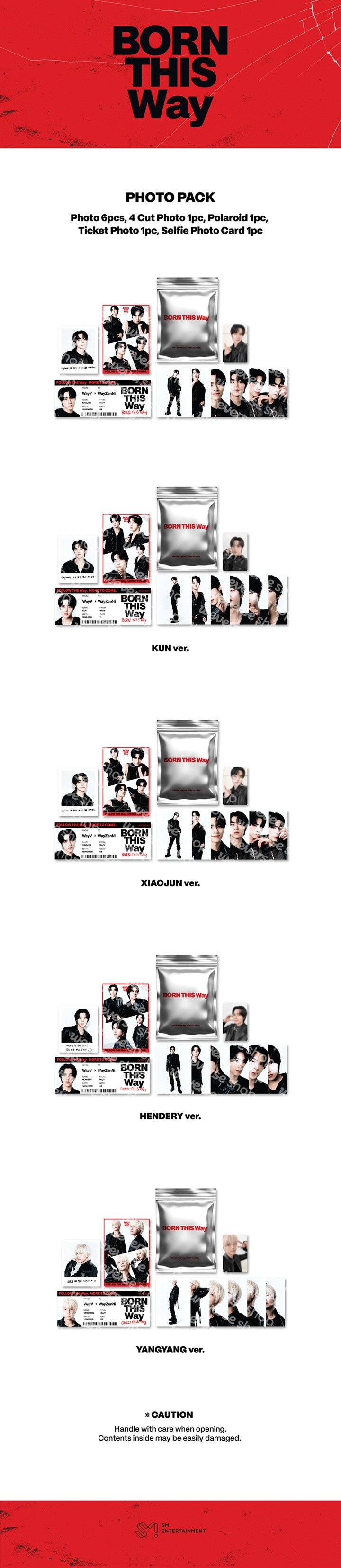 WayV 2026 WayV CONCERT BORN THIS Way – Photo Pack K-pop merchandise - afbeelding 2