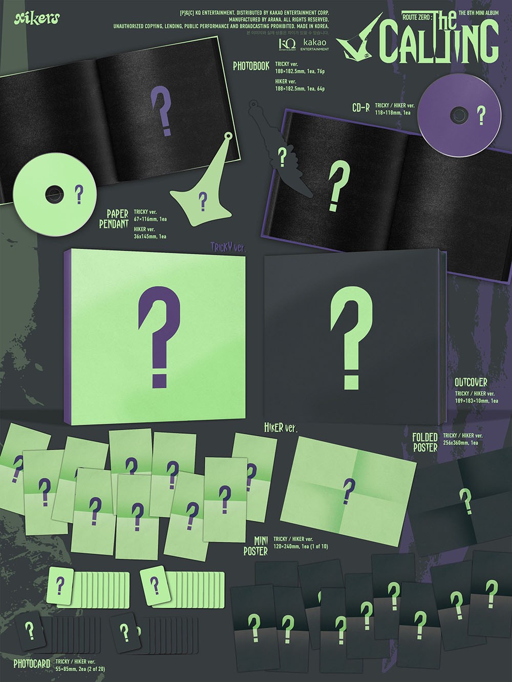 xikers 8TH MINI ALBUM ROUTE ZERO : THE CALLING K-pop album - afbeelding 2