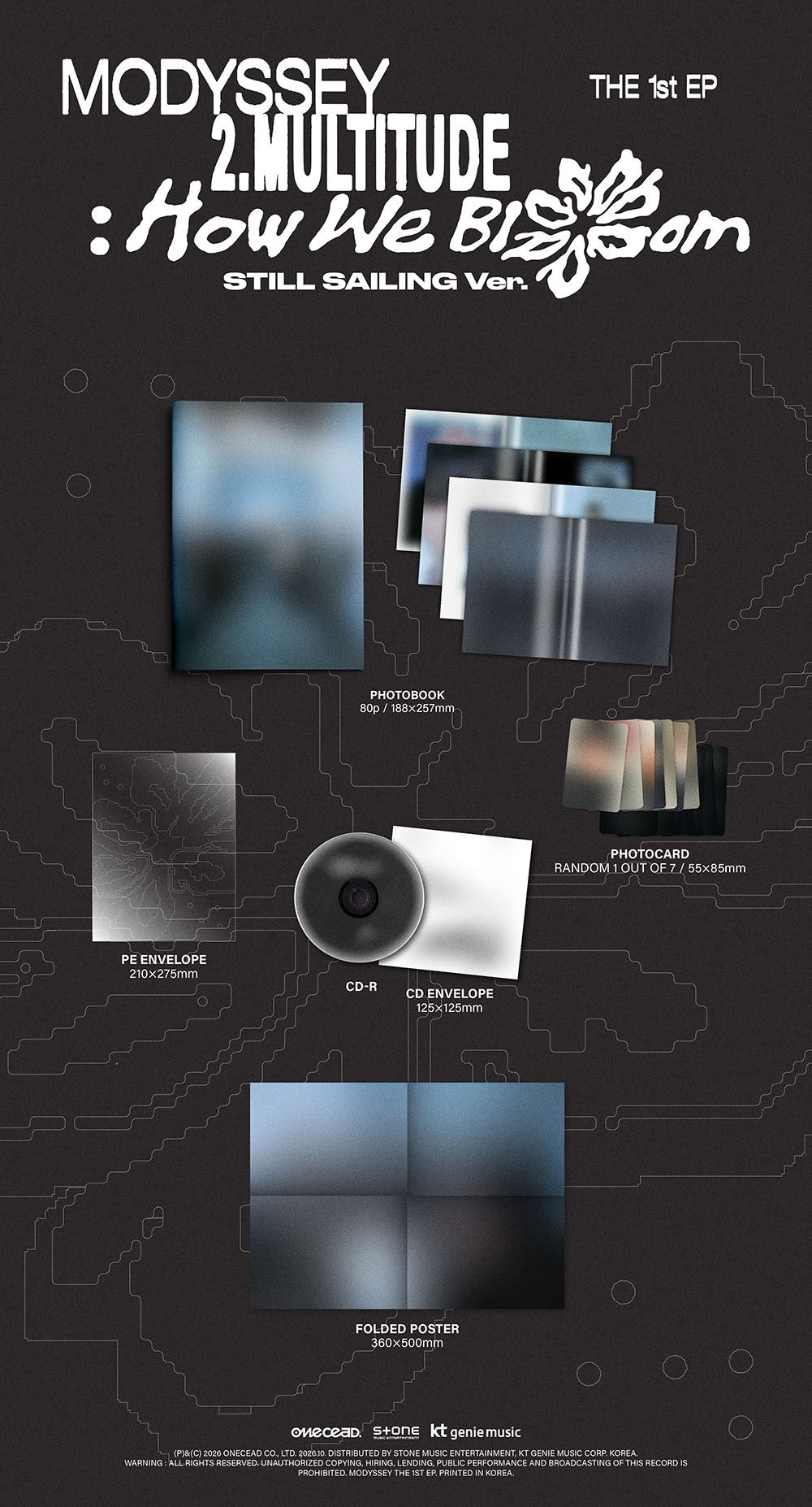 MODYSSEY 2.MULTITIUDE : HOW WE BLOOM STILL SAILING VER. K-pop album - afbeelding 2