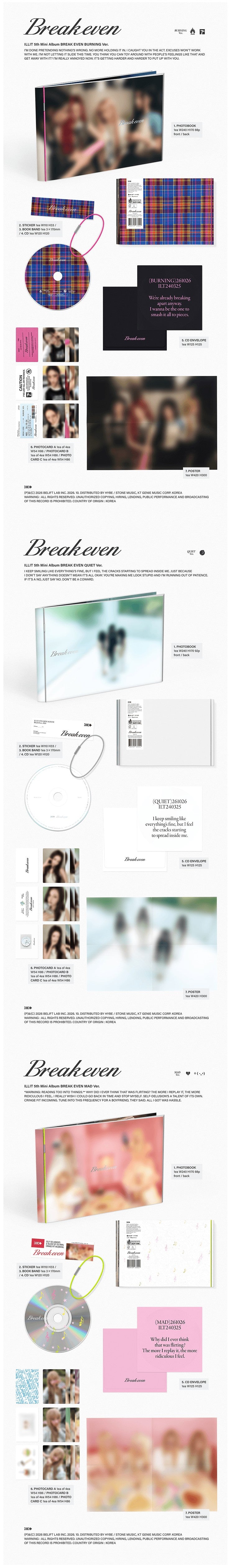ILLIT BREAK EVEN Weverse POB productdetails