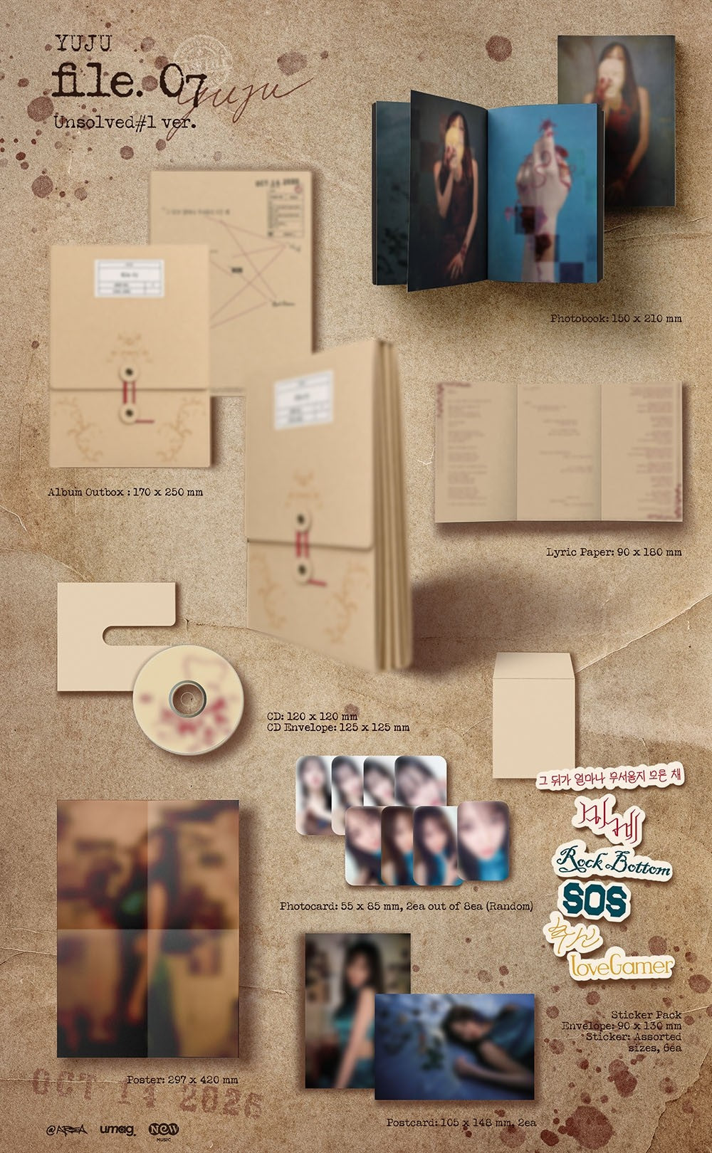 YUJU FILE. 07 Unsolved #01 K-pop album - afbeelding 2