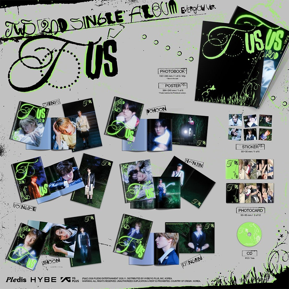 TWS To Us Everglow Ver. (Random 1 of 6) K-pop album - afbeelding 2