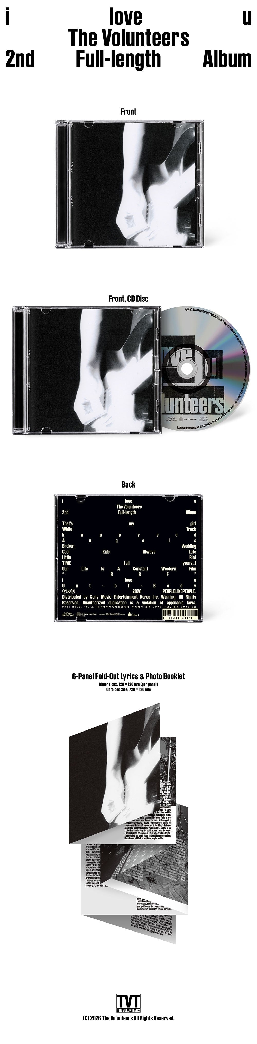 The Volunteers i love u fysieke albuminhoud