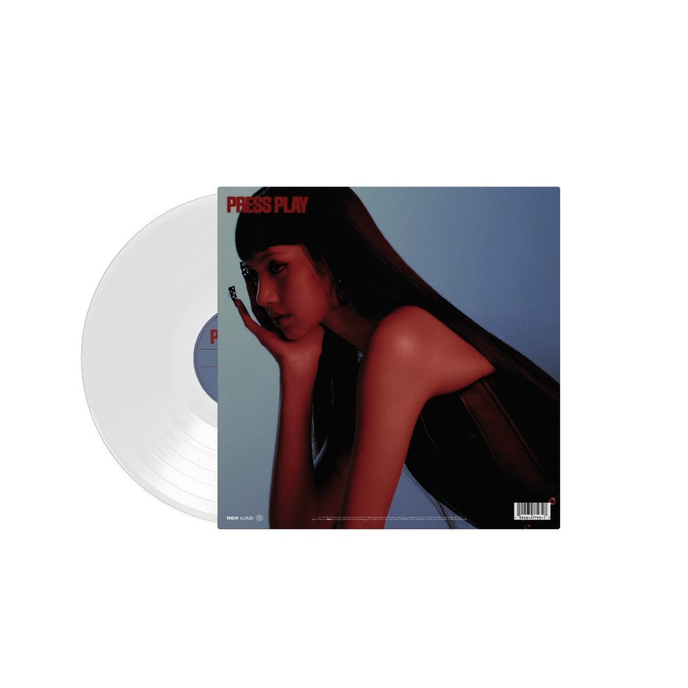 LISA PRESS PLAY LP productdetails met ultra-clear vinyl en poster