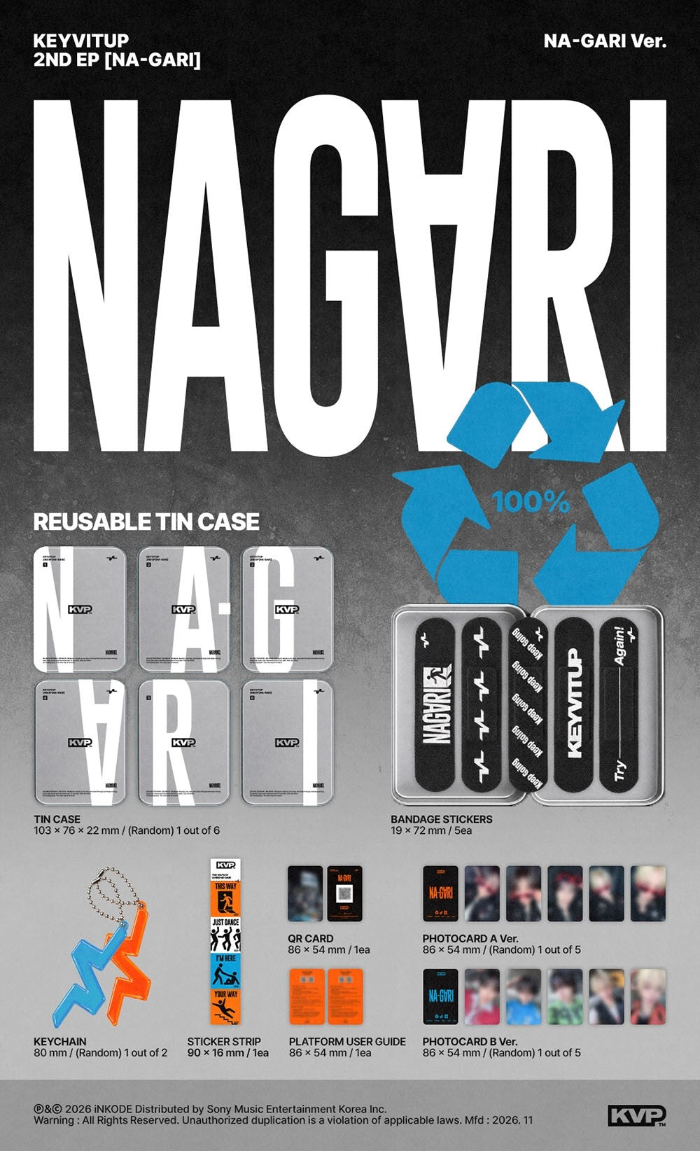 Inhoud van KEYVITUP NA-GARI NA-GARI Ver.