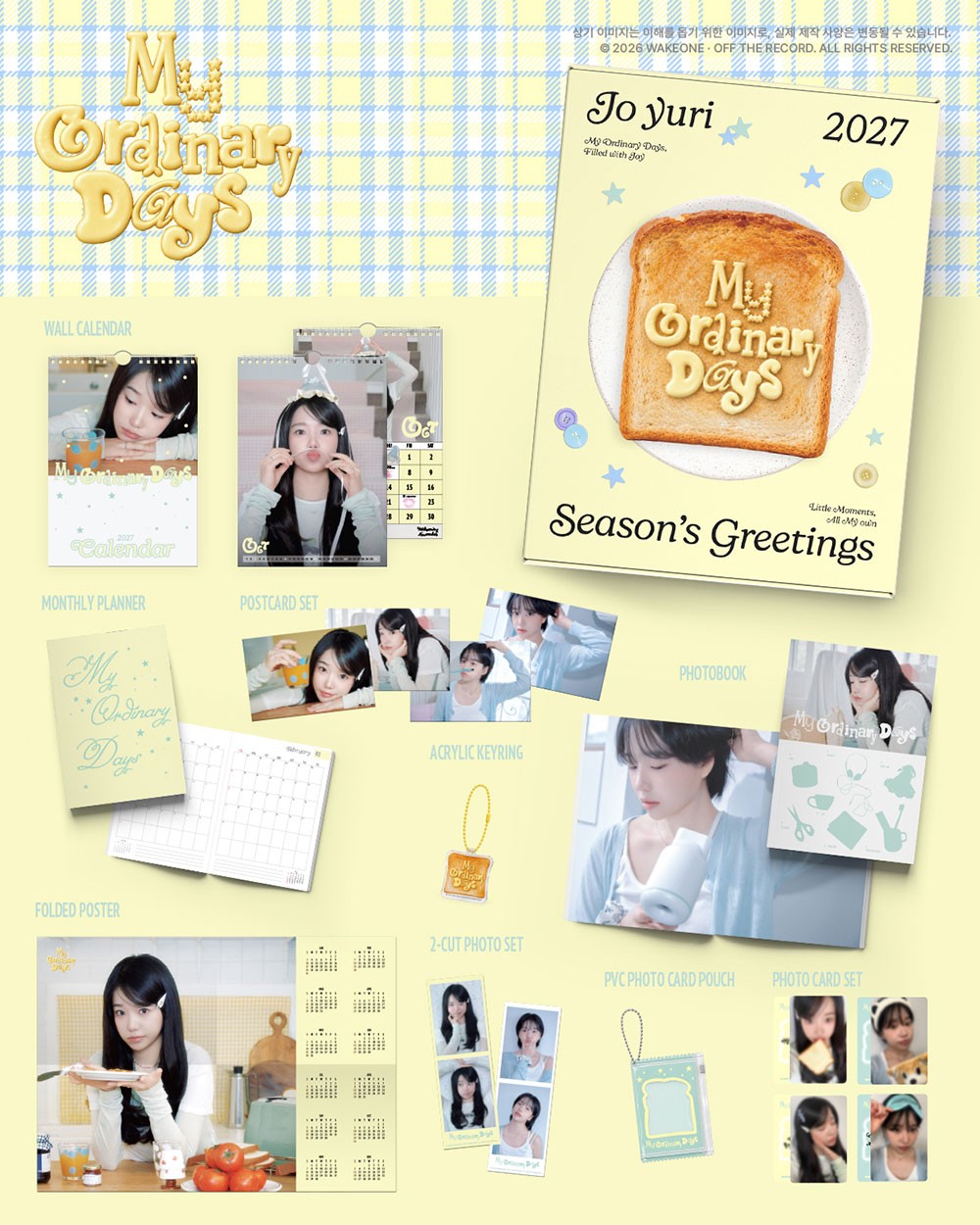 Inhoud van JO YURI 2027 Season's Greetings MY ORDINARY DAYS