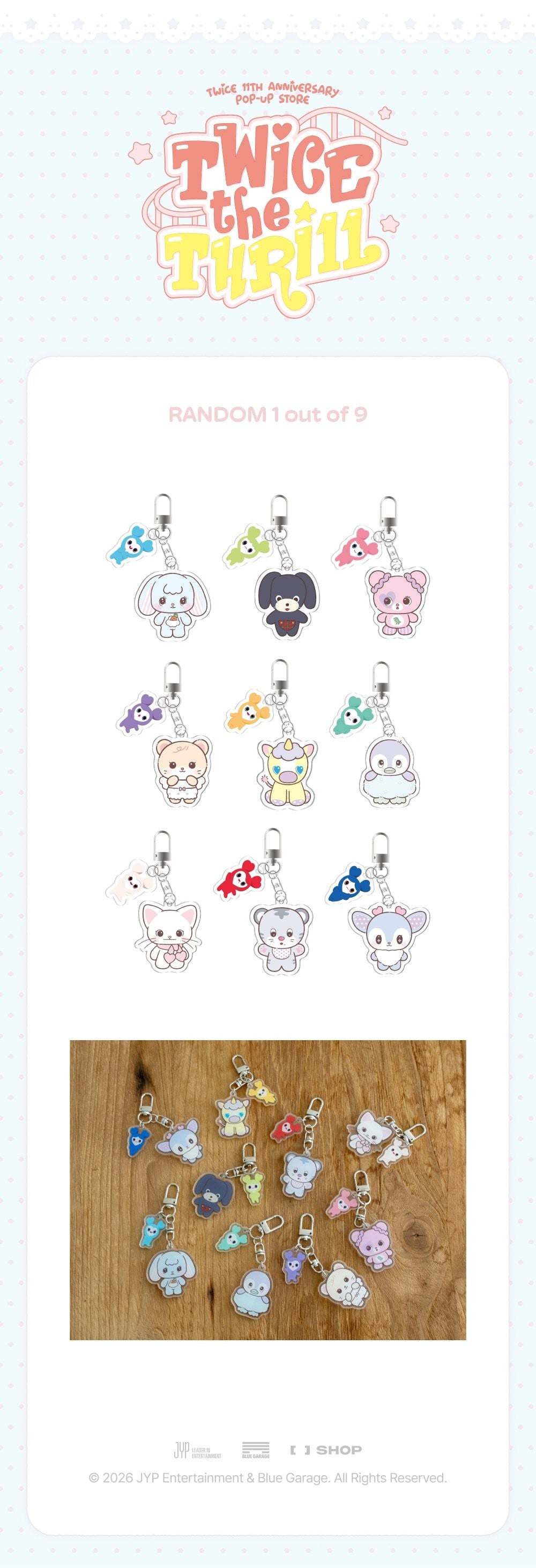 TWICE THE THRILL TDOONGZ Acrylic Keyring details