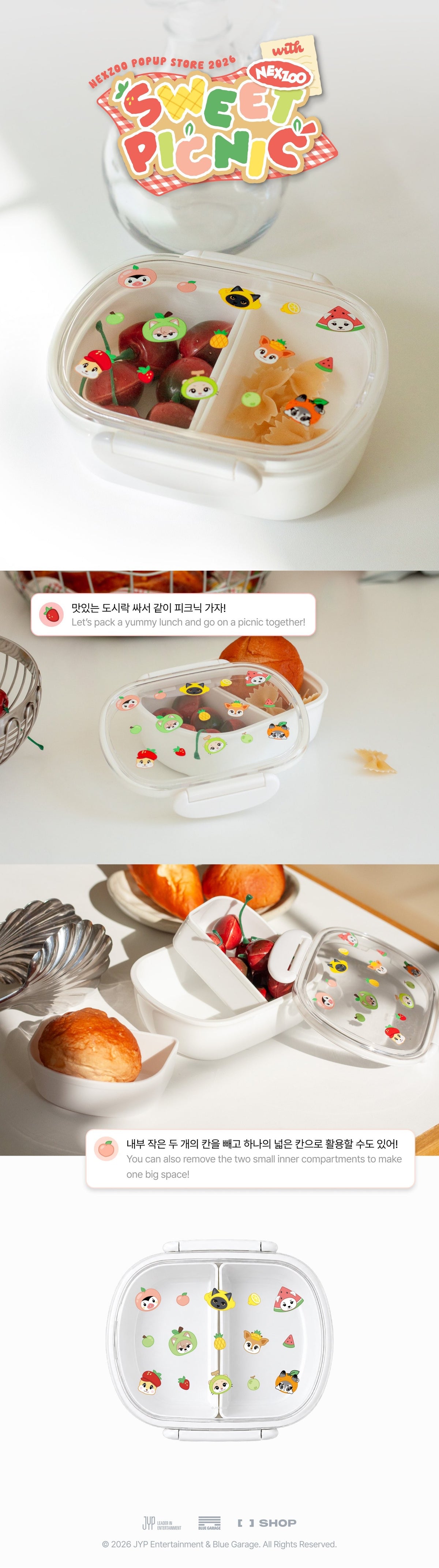 NEXZOO Dessert Box productdetails en afmetingen