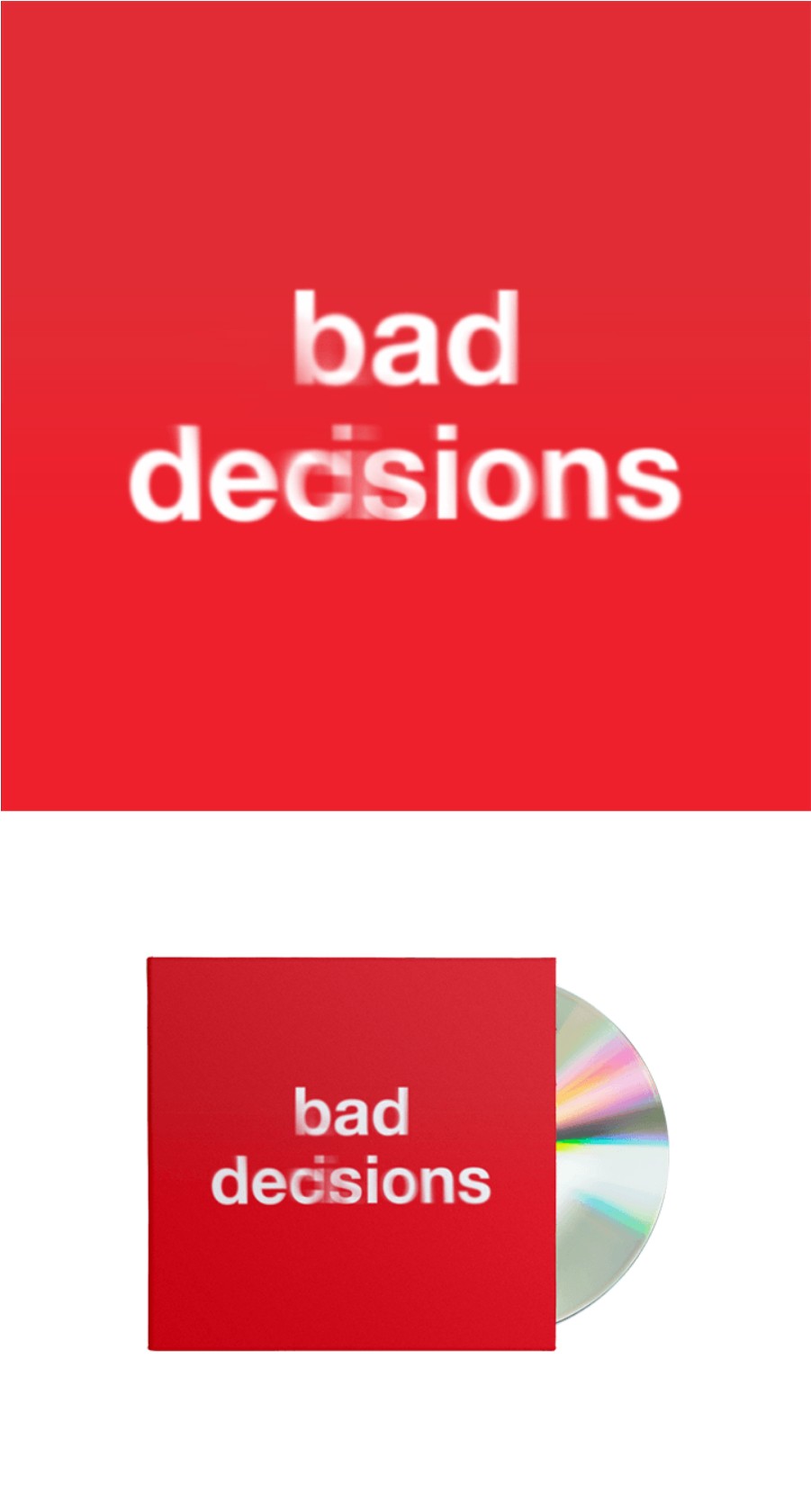 BAD DECISIONS CD-single productdetails