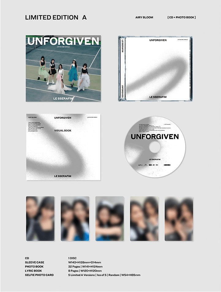 LE SSERAFIM UNFORGIVEN Limited Edition A productdetails
