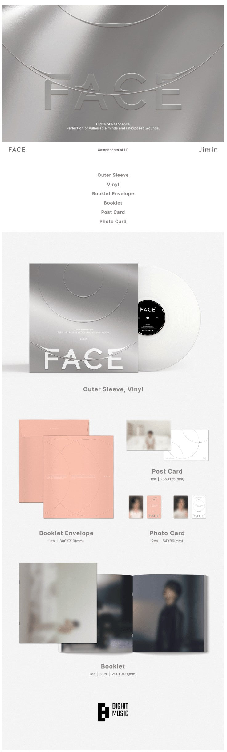 JIMIN (BTS) - FACE LP inhoud