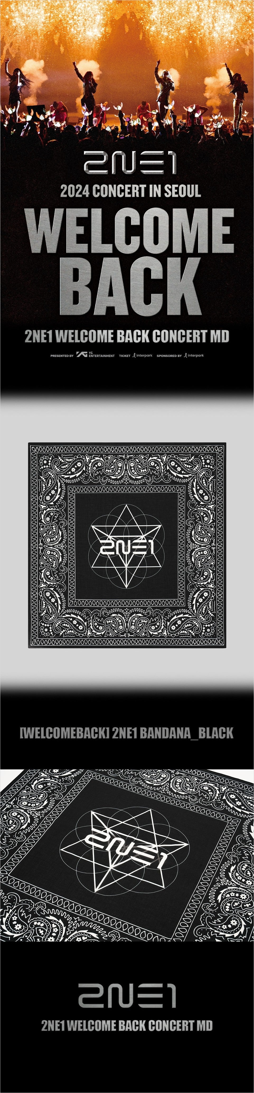 2NE1 WELCOMEBACK Bandana in WHITE