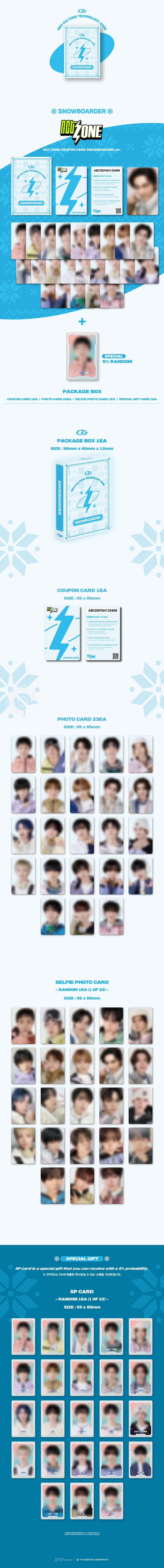 NCT ZONE Coupon Card inhoud met photocards