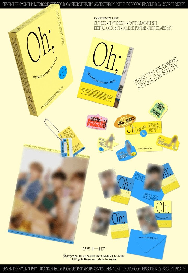 SEVENTEEN Unit Photobook EPISODE B inclusies