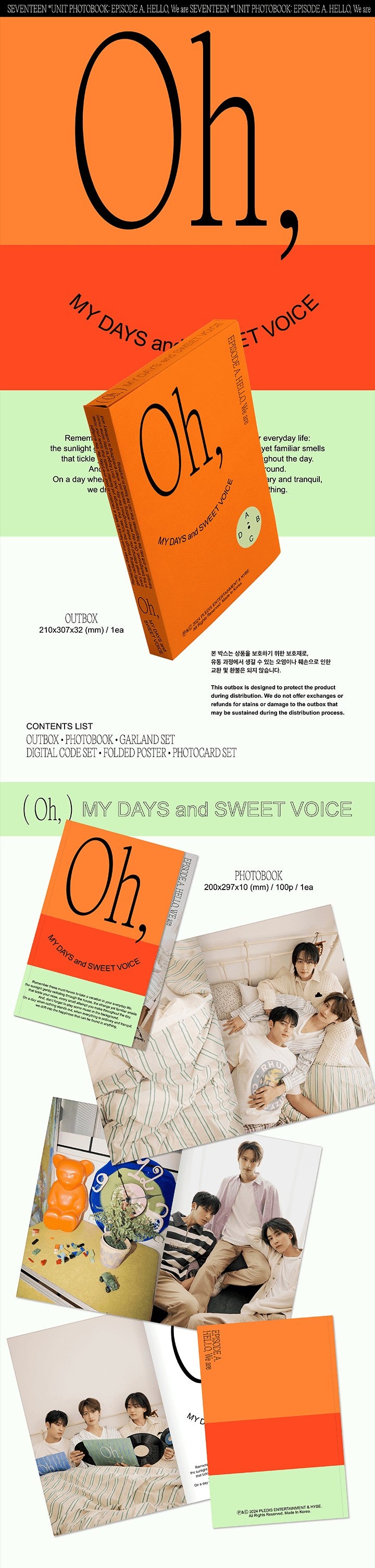 SEVENTEEN UNIT PHOTOBOOK EPISODE A inhoud